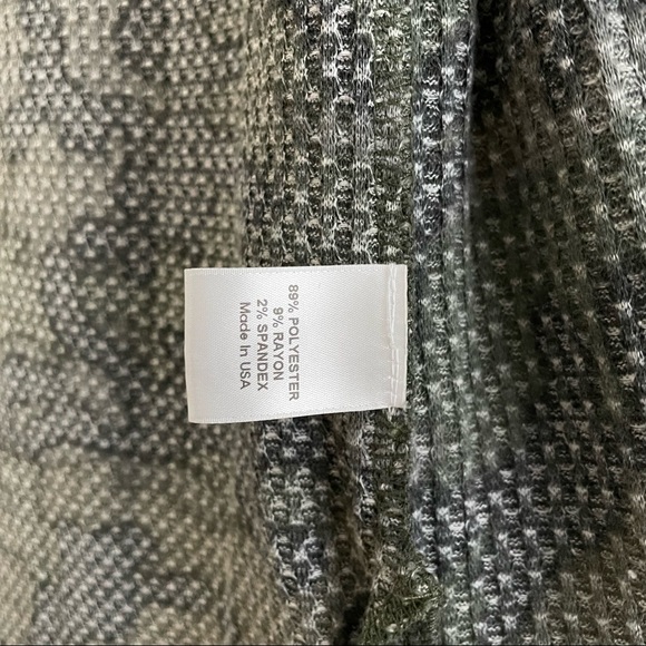 Peyton Jensen waffle knit camouflage duster - Picture 6 of 6